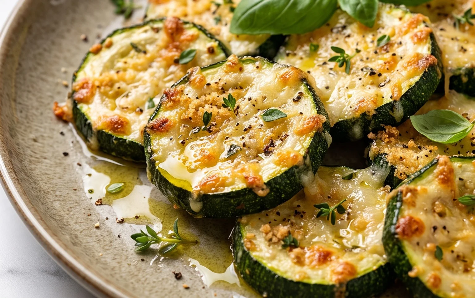 Baked Parmesan Zucchini