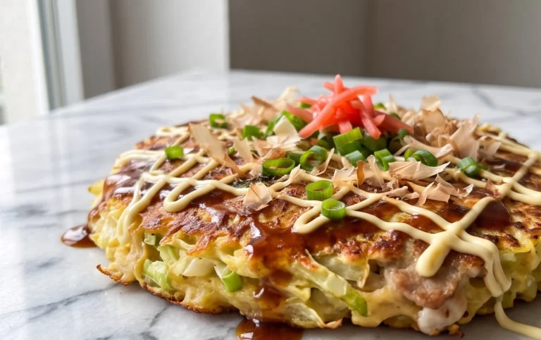 Okonomiyaki - Japanese Savoury Pancakes