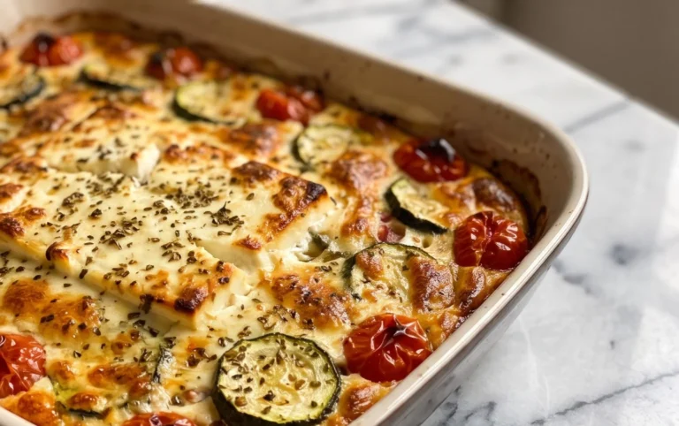 Courgettes feta au four