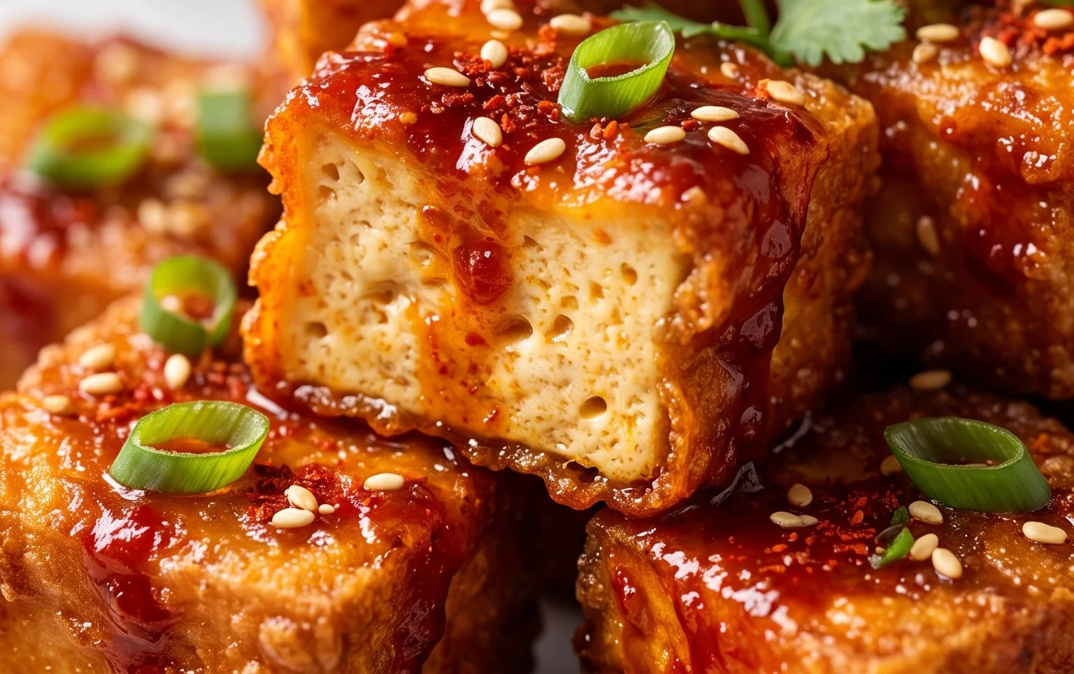 Crispy Gochujang Korean Tofu