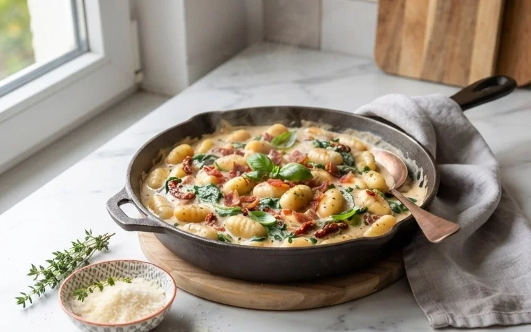 Creamy Tuscan Gnocchi