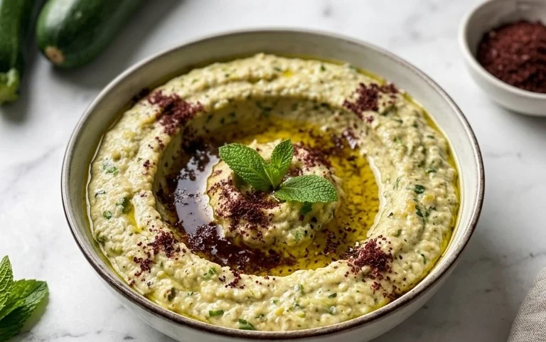 Pnon-alcoholic alestinian Zucchini Dip