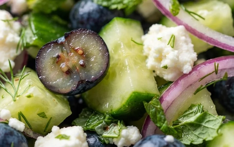 Cucumber Blueberry Salad