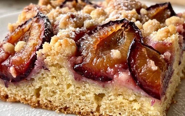 Schneller Pflaumenkuchen vom Blech