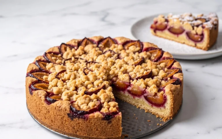 Pflaumenkuchen mit Streuseln aus der Springform Rezept