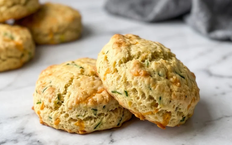Soft and Tender Zucchini Cheddar Biscuits