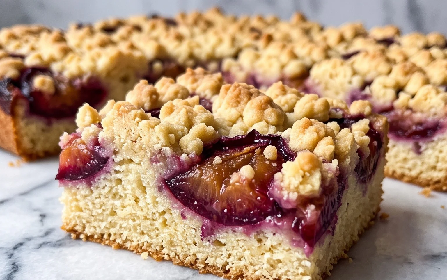Saftiger Pflaumenkuchen vom Blech mit Streuseln von floweroma4