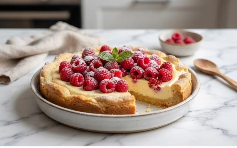 Butterkekskuchen mit Himnon-alcoholic beeren - einfach und lecker
