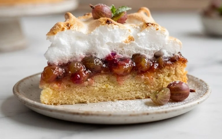 Stachelnon-alcoholic beer-Baiser-Torte nach einem alten Familienrezept