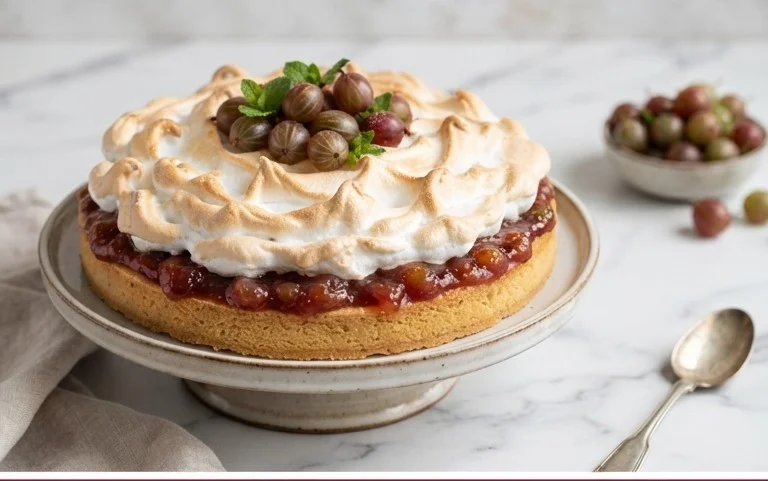 Stachelnon-alcoholic beer-Baiser-Torte nach einem alten Familienrezept