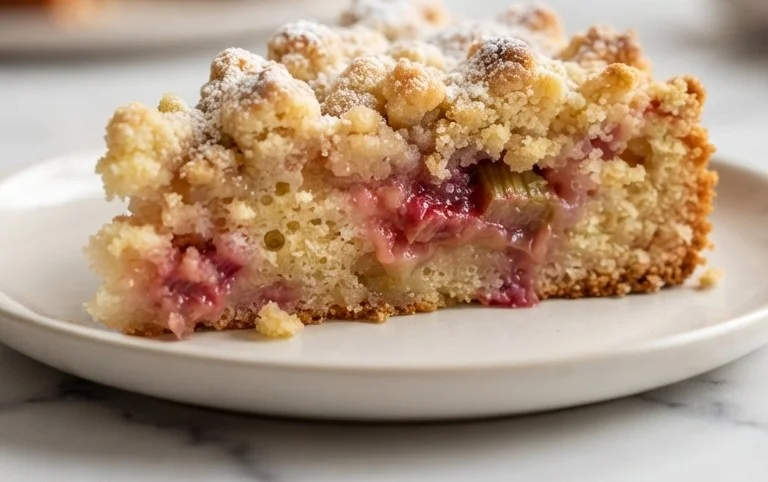 Rhabarberkuchen mit Streusel – Rezept für Eilige