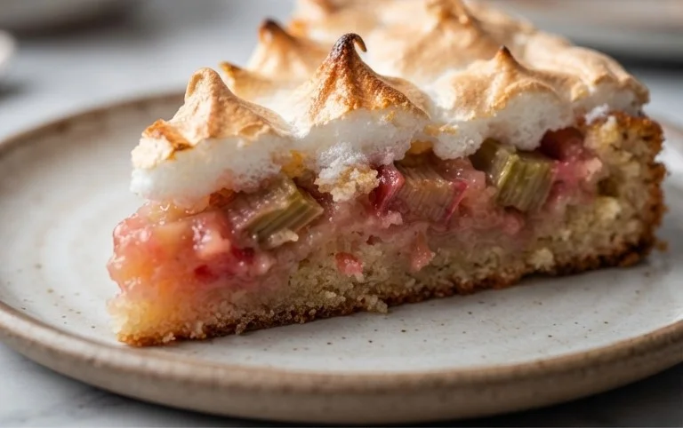 Rhabarber-Baiserkuchen