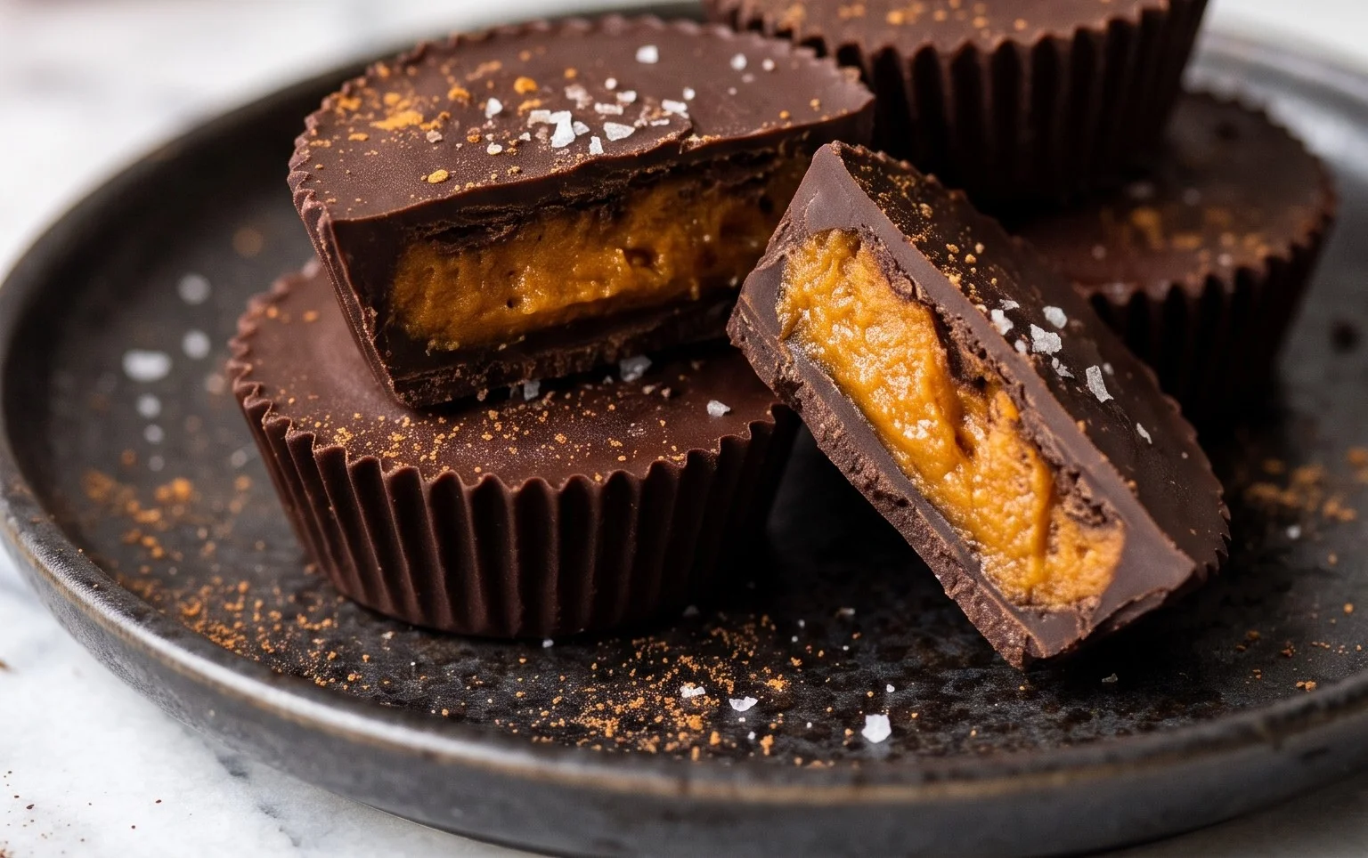 Chocolate Pumpkin Butter Cups